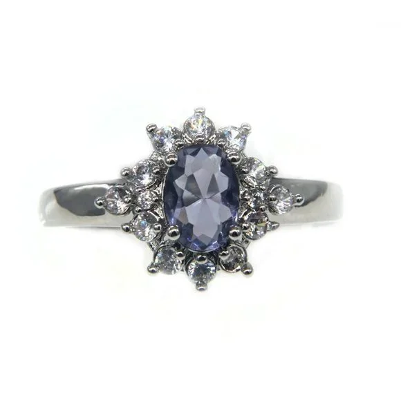 Ring with silver and Amethyst. - Picture 2 of 3